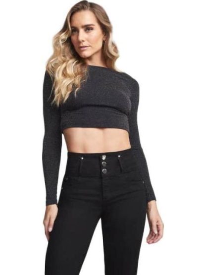JEANS RECTOS CINTURA ALTA NEGRO SEVEN JEANS - Image 5