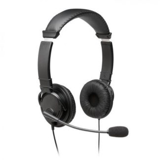 KENSINGTON AUDIFONOS CON MICROFONO K97601WW ALAMBRICO 1.8 METROS NEGRO