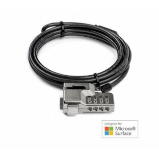 KENSINGTON CANDADO DE COMBINACION PARA SURFACE PRO-GO 1.8 METROS PLATA-NEGRO