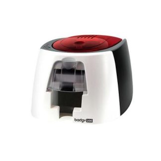 KIT BADGY EVOLIS BADGY200 PVC NEGRO ROJO COLOR BLANCO PINTAR POR SUBLIMACION-TRANSFERENCIA TERMICA KIT DE CREDENCIALIZACION