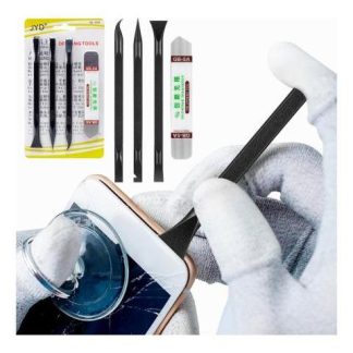 KIT DE 4 HERRAMIENTAS PARA REPARACION Y DESMONTAJE DE CELULARES CON ESPATULA INCLUIDA