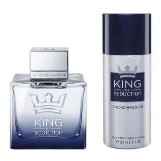 KIT DE PERFUME ANTONIO BANDERAS KING OF SED MASC EDIT 100 ML