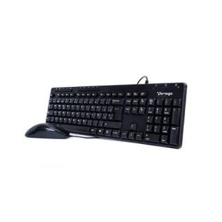 KIT DE TECLADO MULTIMEDIA Y MOUSE VORAGO KM-104 ALAMBRICO USB NEGRO (ESPANOL)