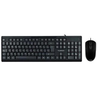 KIT DE TECLADO Y MOUSE ACTECK AC-928984 ALAMBRICO USB NEGRO