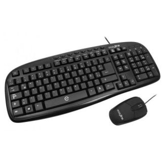 KIT DE TECLADO Y MOUSE EASY LINE BALANCE ALAMBRICO USB NEGRO (INGLES)
