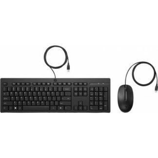 KIT DE TECLADO Y MOUSE HP 225 286J4AA ALAMBRICO COMPATIBLE CON EQUIPOS HP CON PUERTO USBA DISPONIBLE