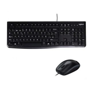 KIT DE TECLADO Y MOUSE LOGITECH MK120 ALAMBRICO USB NEGRO (ESPANOL)