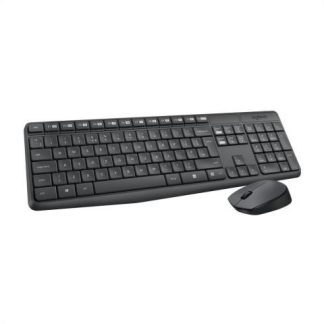KIT DE TECLADO Y MOUSE LOGITECH MK235 INALAMBRICO USB NEGRO (ESPANOL)