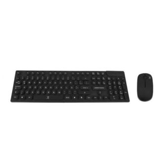 KIT DE TECLADO Y MOUSE PERFECT CHOICE BLACK ROUND INALAMBRICO USB NEGRO (ESPANOL)
