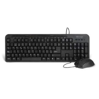 KIT DE TECLADO Y MOUSE VORAGO KM-107 ALAMBRICO USB NEGRO (ESPANOL)