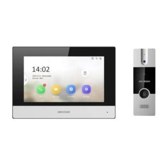 KIT DE VIDEOPORTERO ANALOGICO - IP A 4 HILOS CON FUNCION DE LLAMADA A APP HIKCONNECT - MONITOR SE CONECTA A INTERNET POR CABLE O WIFI Y POR 4 HILOS AL FRE