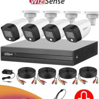 KIT DE VIDEOVIGILANCIA DAHUA TECHNOLOGY FULLCOLORKITA EXTERIOR ALAMBRICO 4 1920 X 1080 PIXELES 2 MP