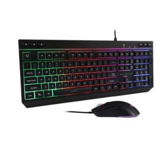 KIT GAMER DE TECLADO Y MOUSE BALAM RUSH SQUAD MASTER PLUS KTM555 ALAMBRICO USB NEGRO (ESPANOL)