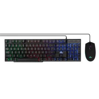 KIT GAMER DE TECLADO Y MOUSE YEYIAN PHOENIX ALAMBRICO USB NEGRO (ESPANOL)