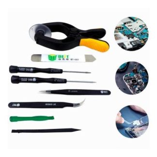 KIT HERRAMIENTAS 8 EN 1 REPARACION PINZA SEPARADOR DISPLAY