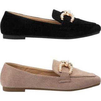 KIT MOCASINES DE GAMUZA CON PERLAS MULTICOLOR SHOSH