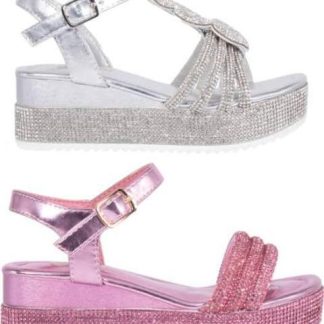 KIT SANDALIA PLATAFORMA Y PEDRERIA MULTICOLOR VIVIS SHOES KIDS