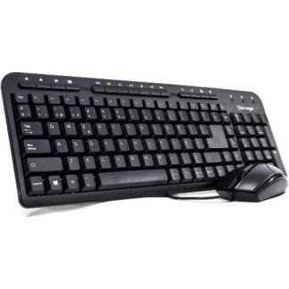 KIT VORAGO KM-105 TECLADO Y MOUSE ALAMBRICO MULTIMEDIA USB