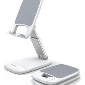 LAMICALL SOPORTE PARA CELULAR ESCRITORIO PLEGABLE AJUSTABLE BLANCO