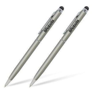 LAPIZ DIGITAL BROBOTIX STYLUS PARA TABLET DOU-PACK PLATA 6000410