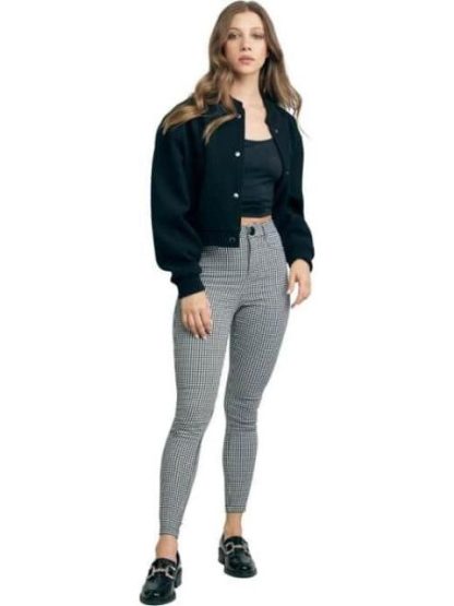 LEGGINGS CINTURA REGULAR BLANCO/NEGRO HOLLY LAND