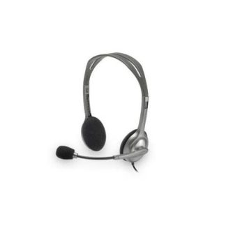 LOGITECH AUDIFONOS CON MICROFONO H111 ALAMBRICO 1.8 METROS 3.5MM GRIS