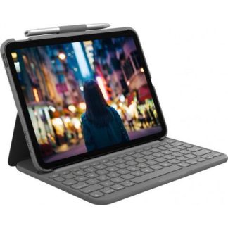 LOGITECH FUNDA SLIM FOLIO CON TECLADO PARA IPAD GEN 10 10.9 GRIS