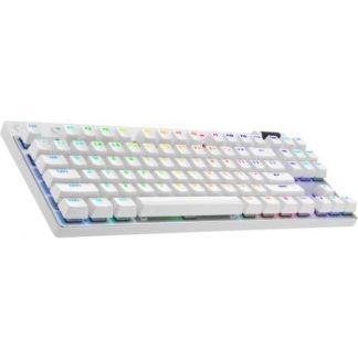 LOGITECH TECLADO GAMER PRO X TKL MECANICO SWITCH GX BROWN INALAMBRICO BLANCO (INGLES)