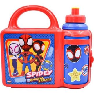 LONCHERA CON BOTELLA SPIDEY AND FRIENDS MULTICOLOR DISNEY