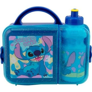 LONCHERA CON BOTELLA STITCH MULTICOLOR DISNEY