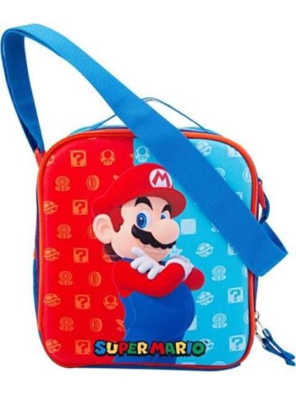 LONCHERA ESCOLAR SUPERMARIO ROJO MARIO BROS