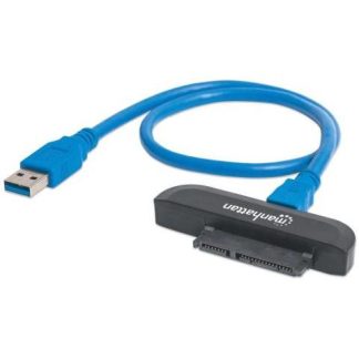 MANHATTAN ADAPTADOR SUPERSPEED USB 3.0 MACHO - SATA 2.5 MACHO 40CM