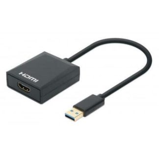MANHATTAN ADAPTADOR USB 3.0 MACHO - HDMI HEMBRA NEGRO