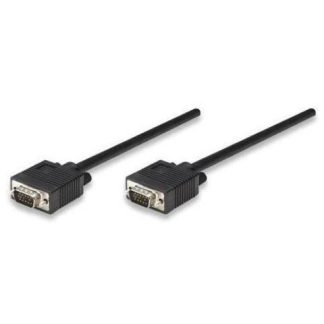 MANHATTAN CABLE DE VIDEO PARA MONITOR SVGA 8MM VGA (D-SUB) MACHO - VGA (D-SUB) MACHO 11 METROS NEGRO
