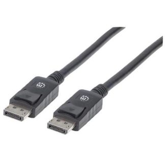 MANHATTAN CABLE DISPLAYPORT 1.2 MACHO - DISPLAYPORT 1.2 MACHO 4K 60HZ 3 METROS NEGRO