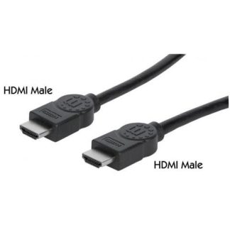MANHATTAN CABLE HDMI DE ALTA VELOCIDAD CON CANAL ETHERNET HDMI MACHO - HDMI MACHO 4K 30HZ 3 METROS NEGRO