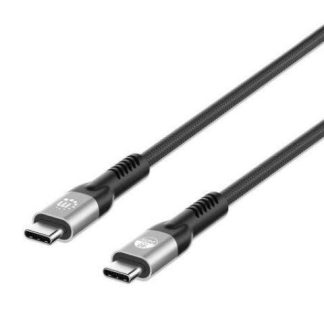 MANHATTAN CABLE THUNDERBOLT 4 USB-C 3.0 MACHO - USB-C 3.0 MACHO 1 METRO NEGRO