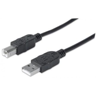 MANHATTAN CABLE USB A MACHO - USB B MACHO 1 METRO NEGRO