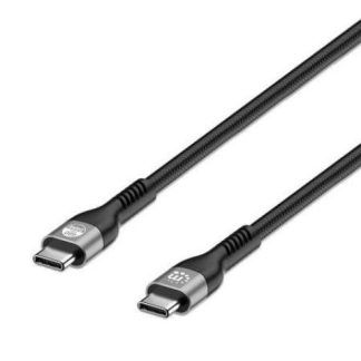 MANHATTAN CABLE USB-C MACHO - USB-C MACHO 2 METROS NEGRO