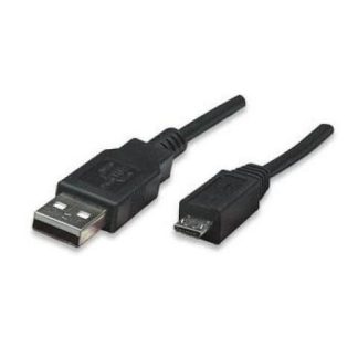 MANHATTAN CABLE USB DE ALTA VELOCIDAD USB 2.0 A MACHO - MICRO USB 2.0 B MACHO 1 METRO NEGRO