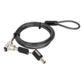 MANHATTAN CANDADO DE LLAVE PARA LAPTOP 440509 1.5 METROS NEGRO