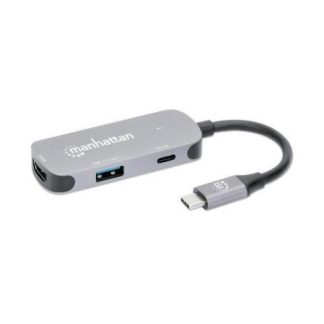 MANHATTAN DOCKING STATION 130707 USB C 1X USB 1X USB C 1X HDMI GRIS