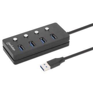 MANHATTAN HUB USB A - 4X USB A 3.2 GRIS
