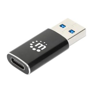 MANHATTAN HUB USB-A MACHO 1X USB-C 5 GBIT-S NEGRO