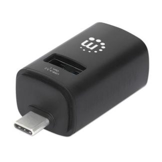 MANHATTAN HUB USB-C MACHO 1X USB-A 3.0 2X USB-A 2.0 5 GBIT-S NEGRO