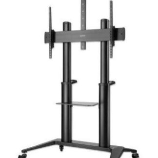 MANHATTAN SOPORTE MOVIL DE PISO 462341 PARA PANTALLA 70 - 120 HASTA 140KG NEGRO
