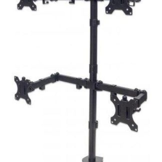 MANHATTAN SOPORTE PARA 4 MONITORES 13 - 32 HASTA 32KG NEGRO