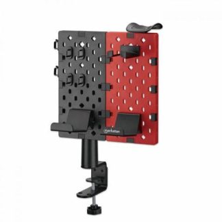 MANHATTAN SOPORTE PARA ESCRITORIO CON TABLERO ORGANIZADOR HASTA 1.5KG NEGRO-ROJO