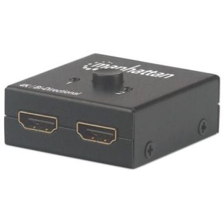 MANHATTAN SWITCH BIDIRECCIONAL HDMI DE 2 PUERTOS 3X HDMI HEMBRA NEGRO