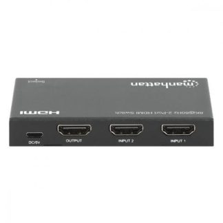 MANHATTAN SWITCH HDMI DE 2 PUERTOS 3X HDMI HEMBRA NEGRO